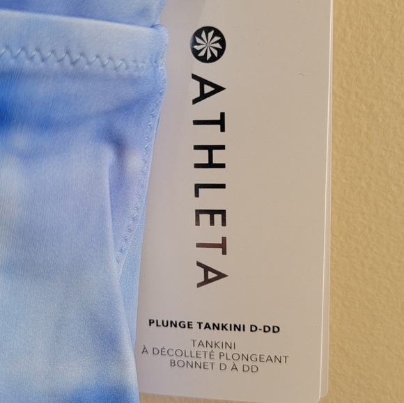 NWT Athleta | Plunge Tankini Swim Top in Bali Blue Size Small - Picture 7 of 8